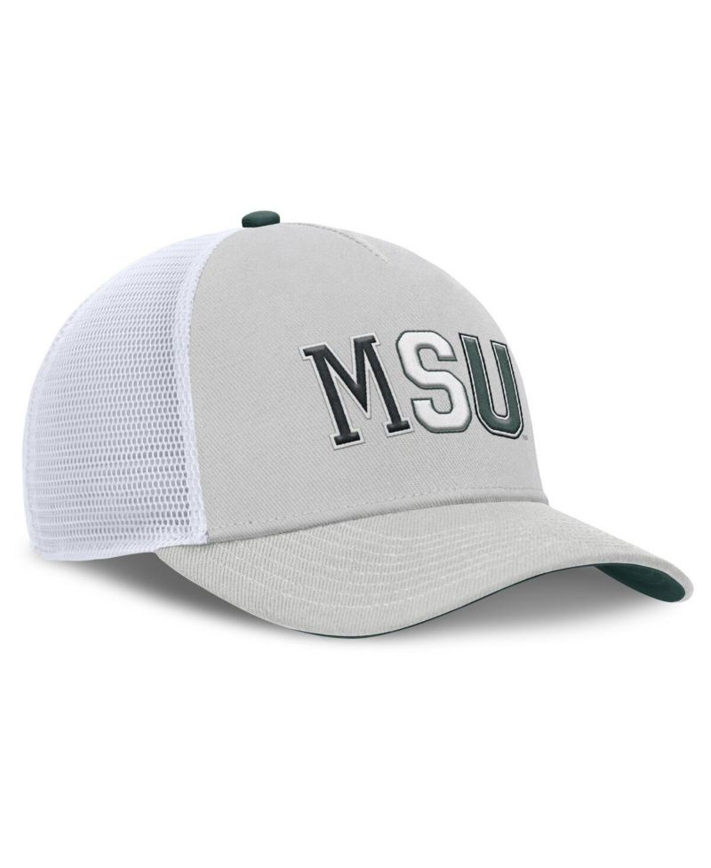 Men's and Women's Gray Michigan State Spartans 2026 Basketball Refresh 5-Panel Rise Trucker Hat