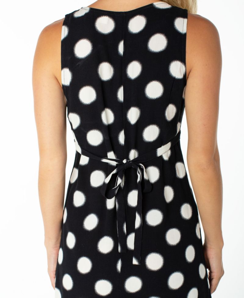 Women's Sunfire Polka-Dot V-Neck Pull-On Mini Dress