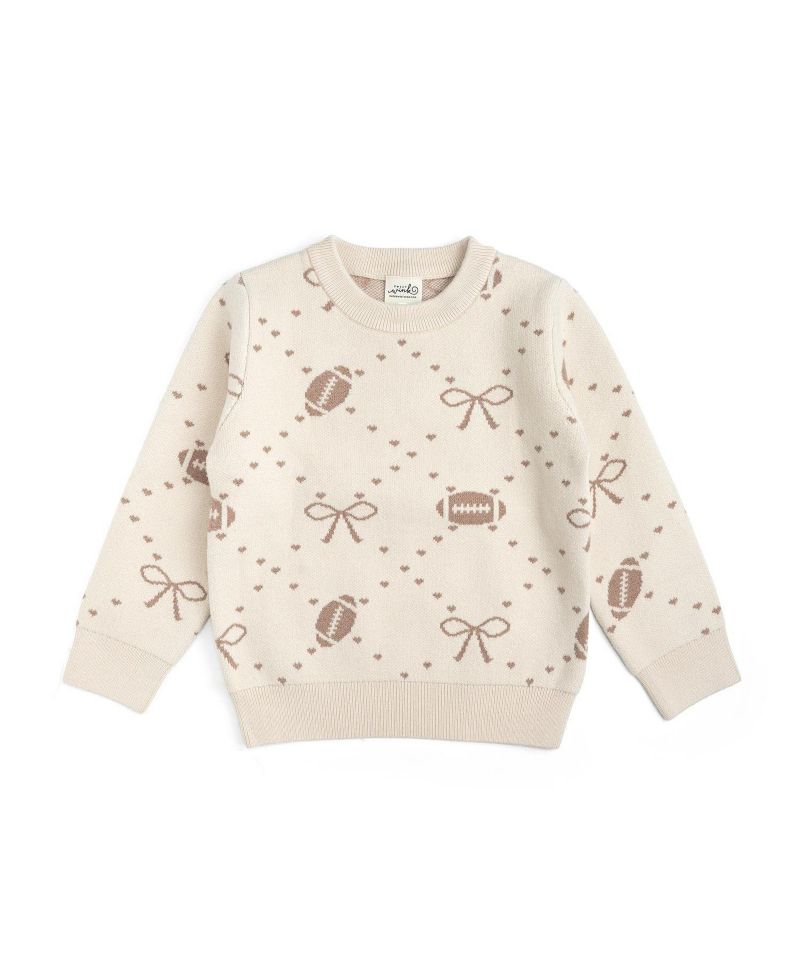 Baby Girls Football Trellis Sweater