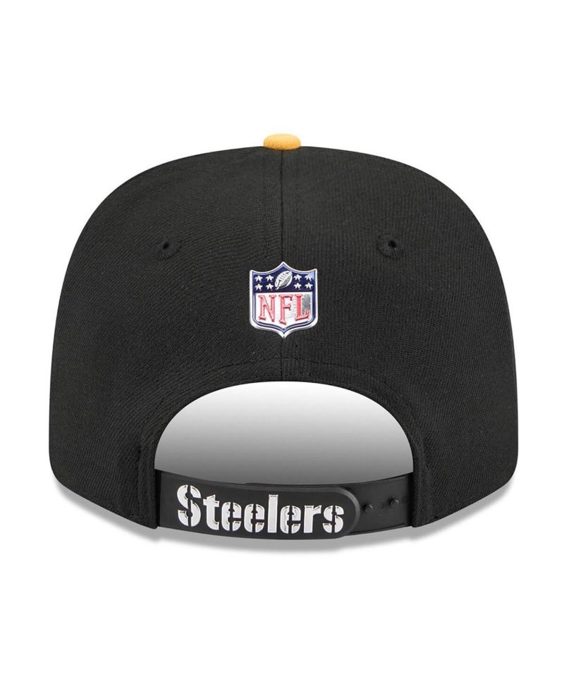 Men's Black/Gold Pittsburgh Steelers 2026 NFL Draft 9SEVENTY Adjustable Hat