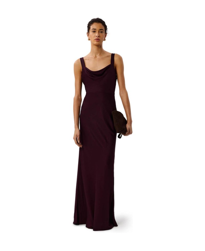 Women's Thea Cowl Satin Maxi Dress