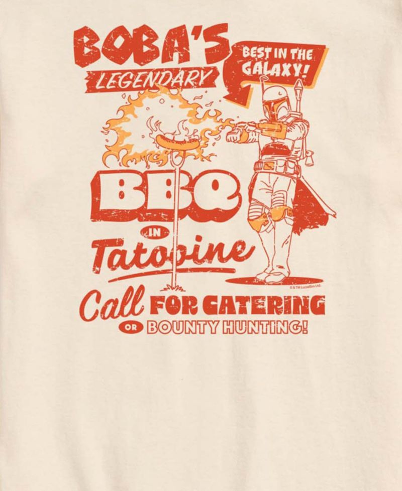 Men's Boba Bbq Short-Sleeve Graphic T-Shirt