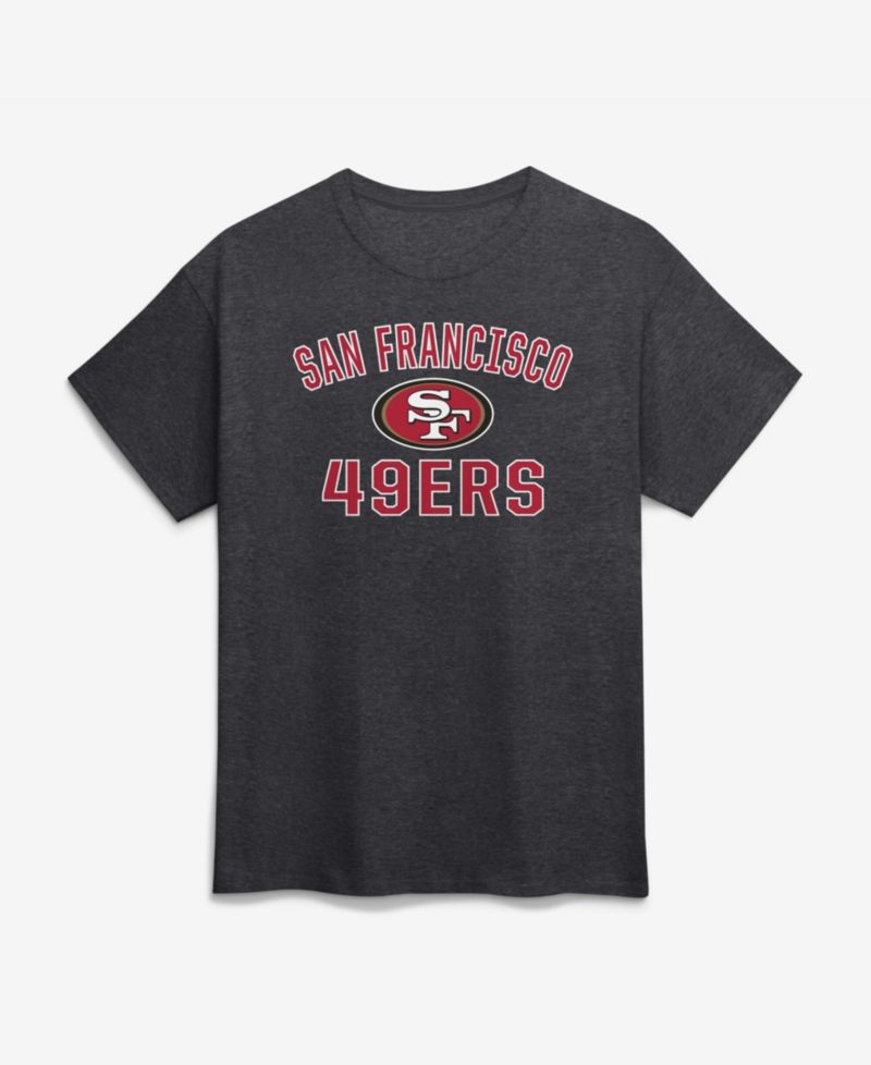 Men's Charcoal San Francisco 49ers Cotton Victory Arch T-Shirt
