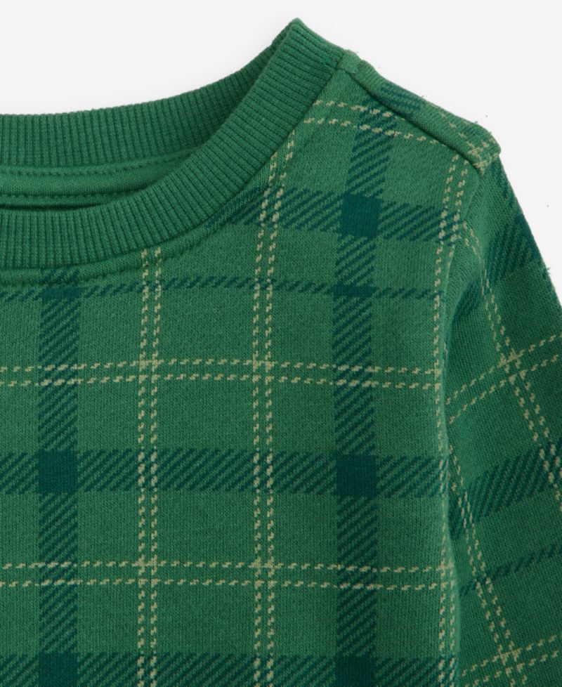 Baby Boys' 3M-24M Mix & Match Plaid Sweatshirt
