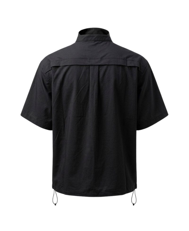 Men's Short-Sleeve Stand-Collar Jacket