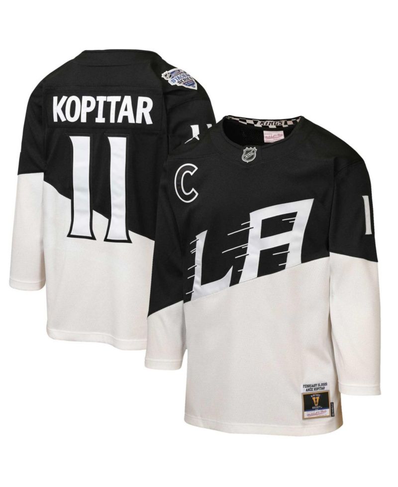 Big Boys and Girls Anze Kopitar Black/White Los Angeles Kings 2020 Stadium Series Power Play Jersey
