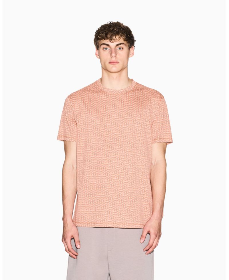 Men's Short Sleeve Allover Logo Print T-Shirt