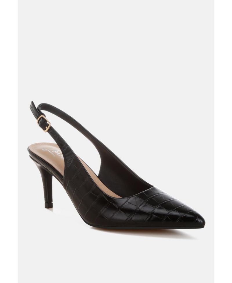 Womens HALINS Pointed Toe Slingback Heels