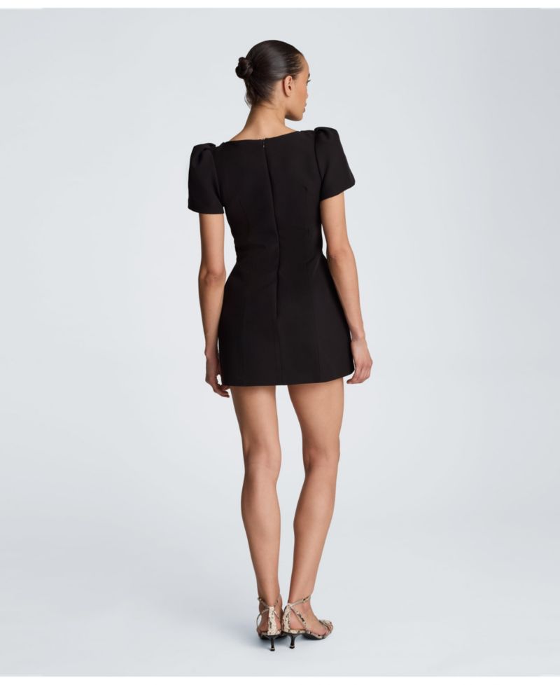 Women's Puff-Sleeve Mini Sheath Dress