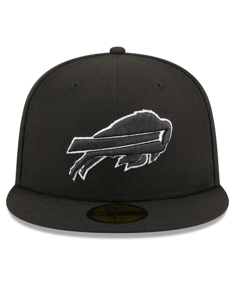 Men's Black Buffalo Bills Main Patch 59FIFTY Fitted Hat