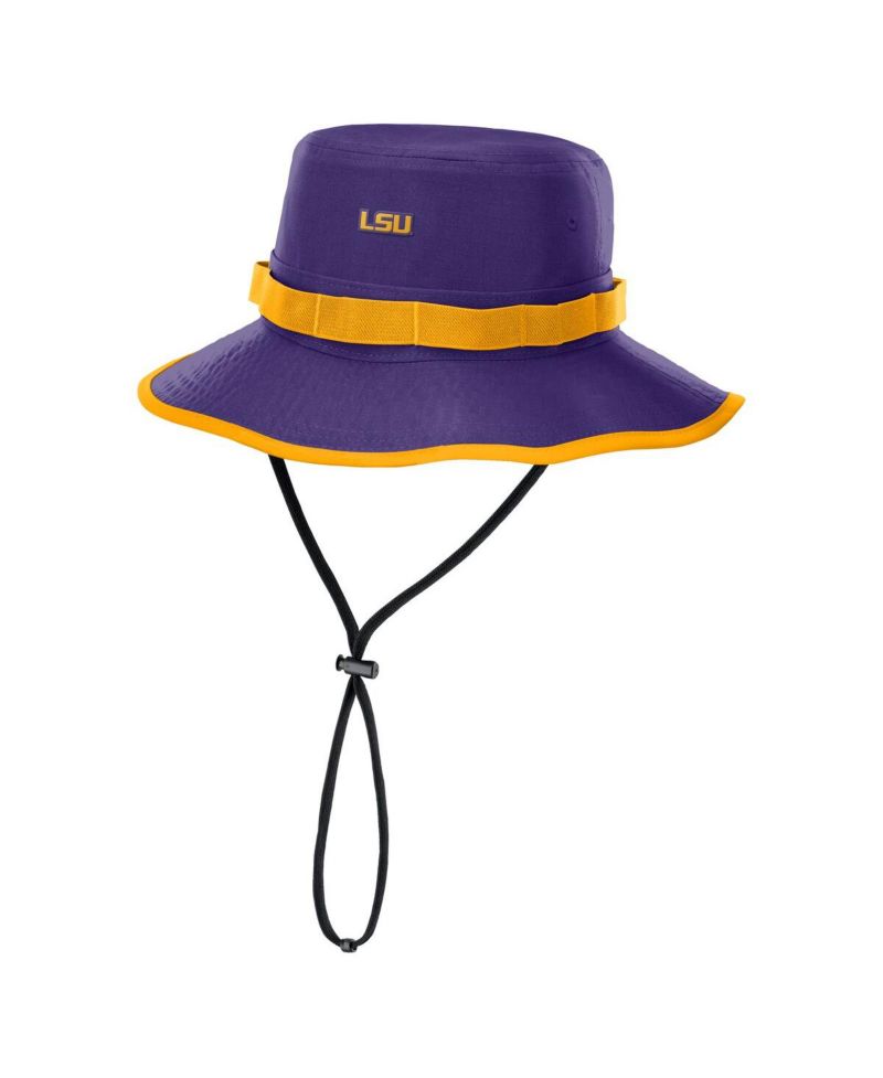 Men's Purple LSU Tigers 2025 Sideline Apex Boonie Bucket Hat