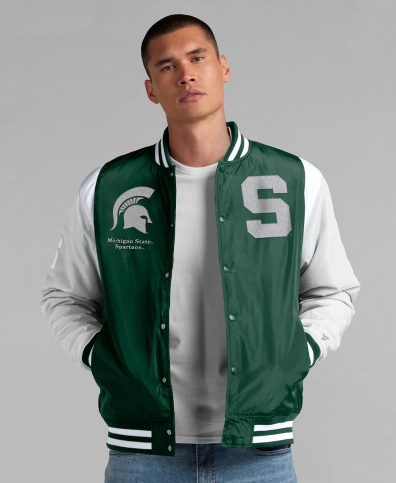 Men's Green Michigan State Spartans Elements Elite Full-Snap Jacket