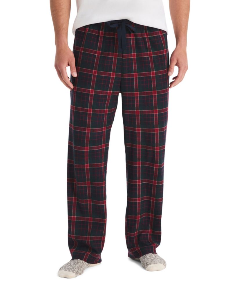 Men's Plaid Fleece Relaxed-Fit Pajama Pants