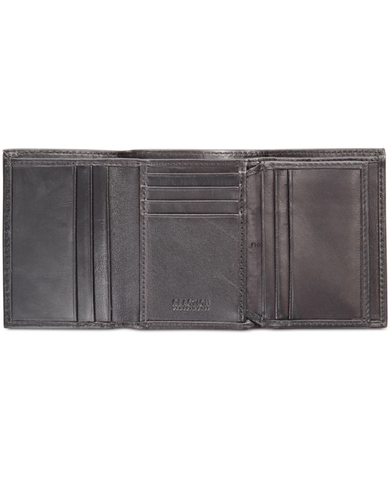 Men's Nappa Leather Extra-Capacity Tri-Fold Wallet
