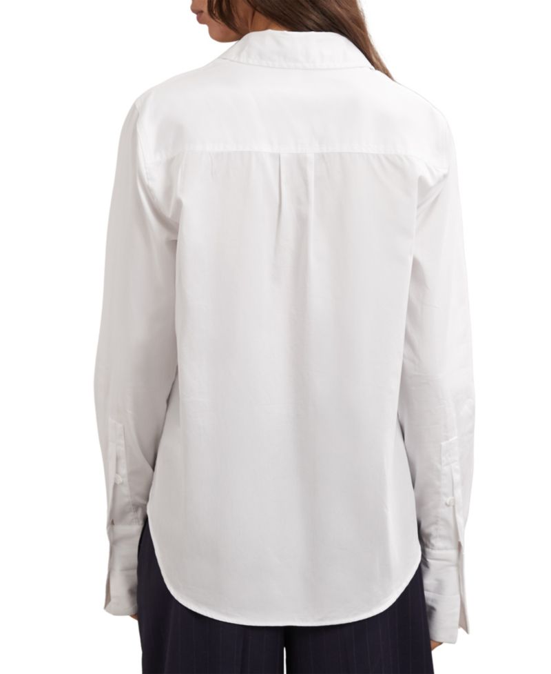 Women's Lottie Cotton-Sateen Folded-Cuff Shirt