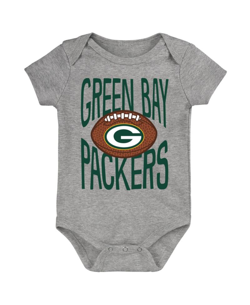 Baby Boys' and Girls' Green Bay Packers For the Ball Short-Sleeve Snap-Bottom Cotton Bodysuit