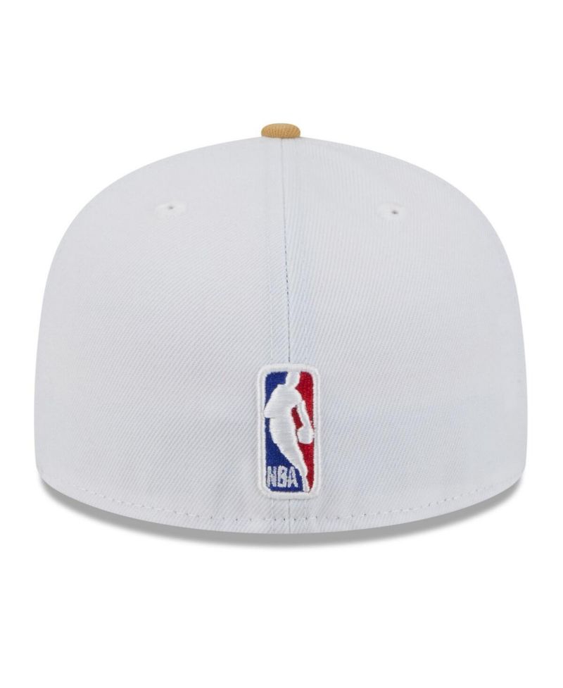 Men's White/Gold Boston Celtics 2025/26 City Edition 59FIFTY Fitted Hat