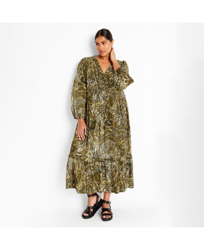 Women's Plus Size Gaia Print Dress