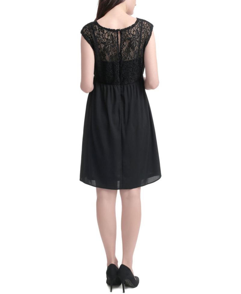 Women's kimi + kai Adell Lace Trim Skater Dress