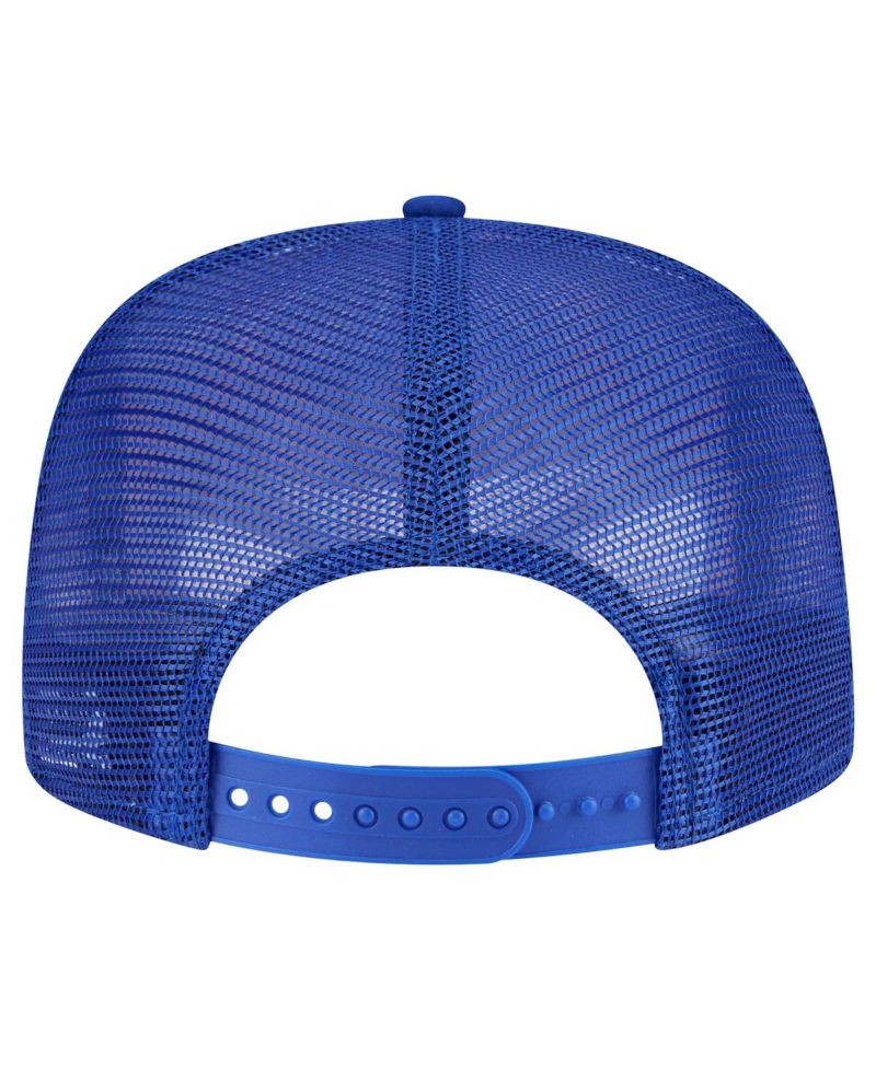 Men's Royal Philadelphia 76ers Seeing Diamonds A-Frame Trucker 9FIFTY Snapback Hat