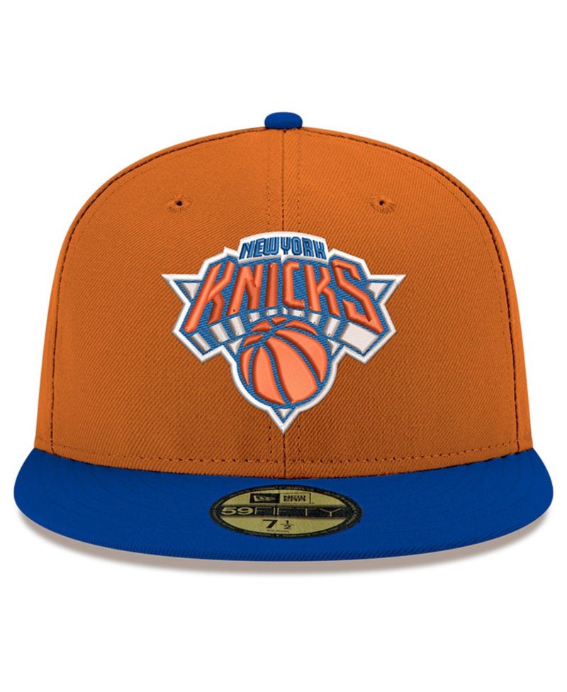 Men's Orange New York Knicks Two-Tone 59FIFTY Fitted Hat