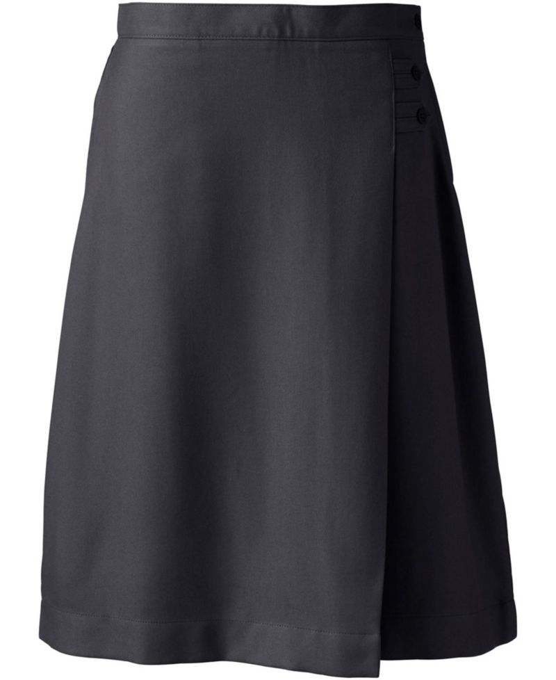 Women's Solid A-line Skirt Below the Knee