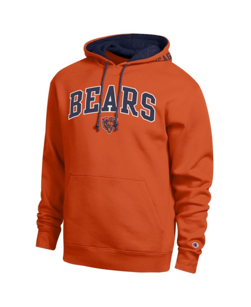 Men's Orange/Navy Chicago Bears Contrast Hoodie