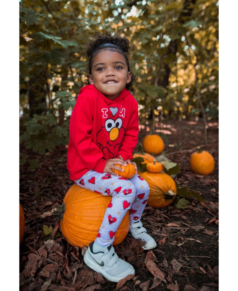 Baby Girls Rainbow Fleece Hoodie and Leggings Outfit Set to