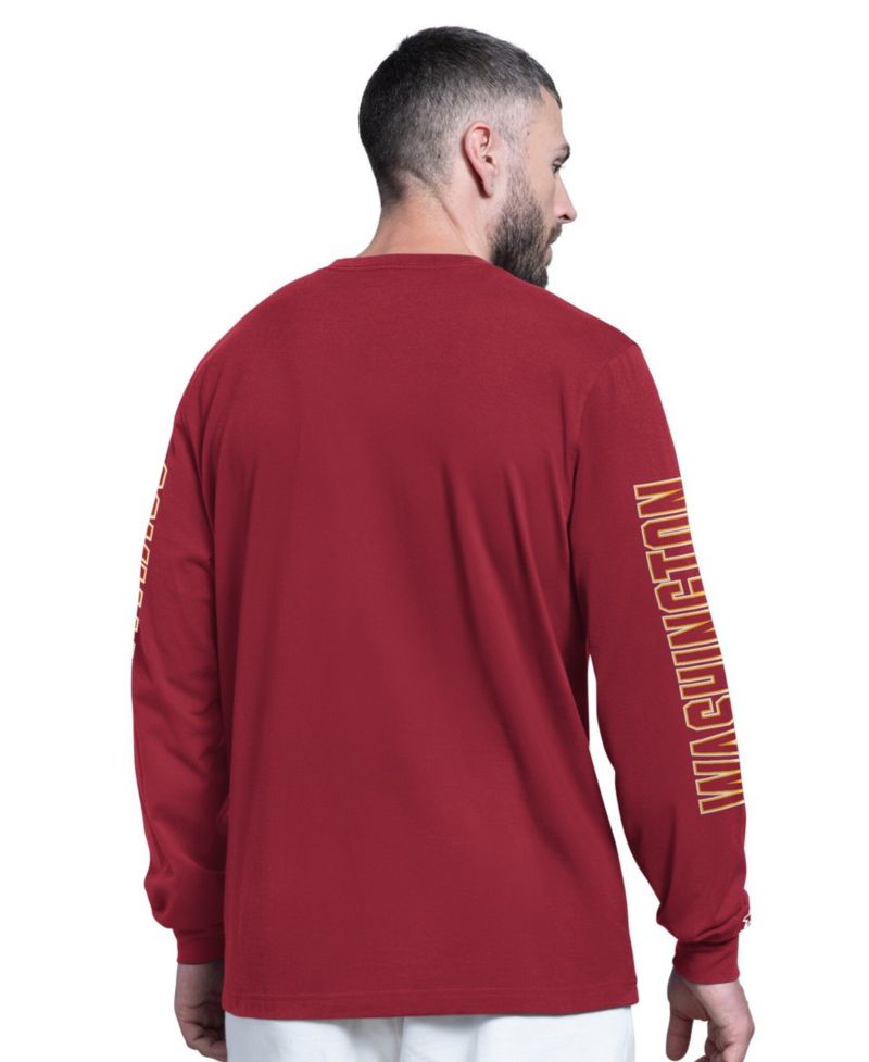 Men's Burgundy Washington Commanders Clutch Hit II Long-Sleeve T-Shirt