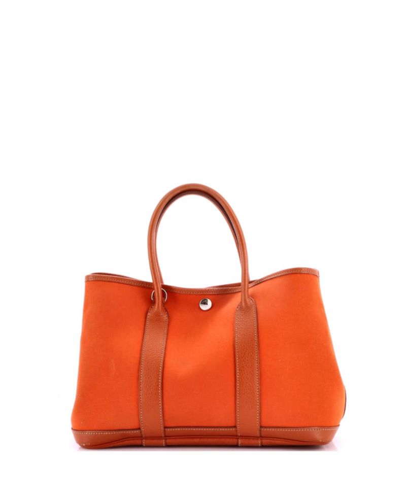 30 Garden Party Tote Toile and Leather