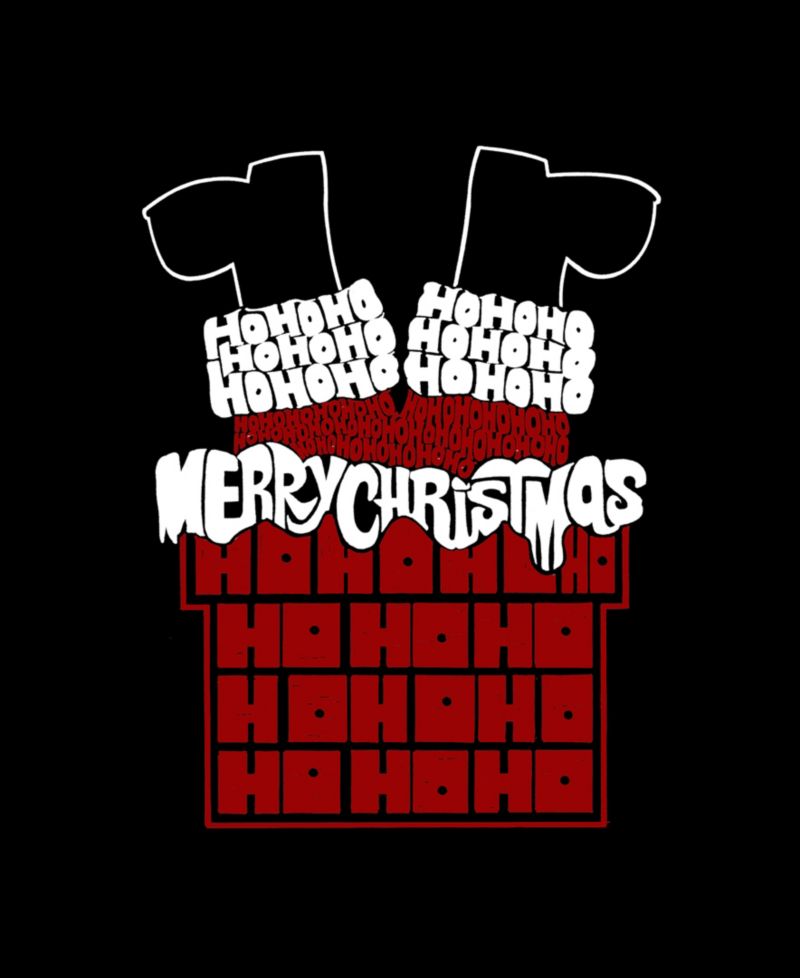 Men's Santa Claus Down The Chimney Graphic Tank Top