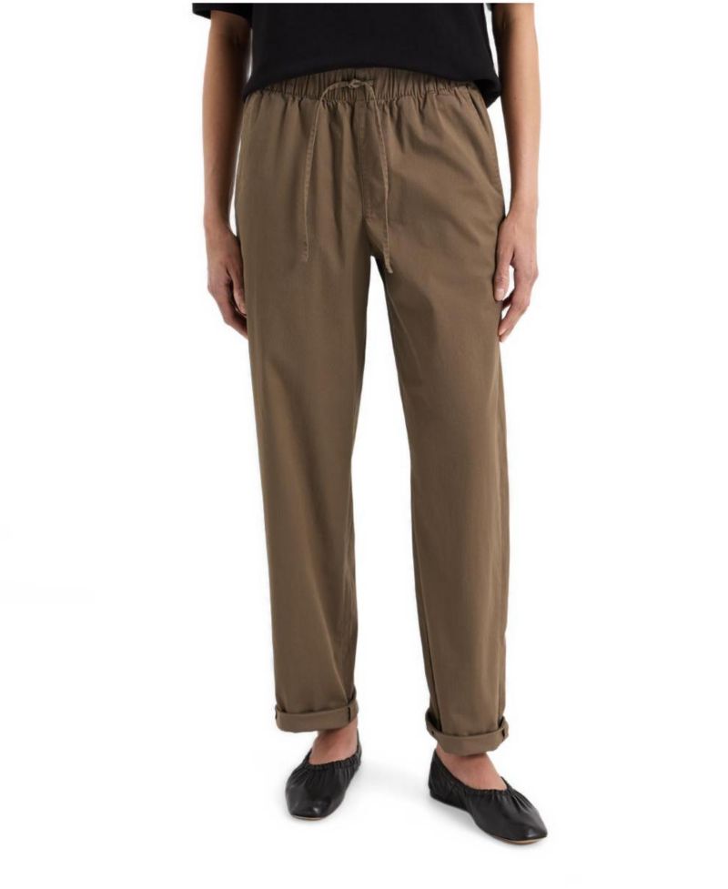 Women's Peached Twill Organic Cotton-Blend Pull-On Pants