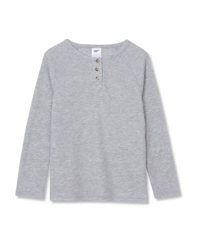 Big Boys Waffle Pajama Henley