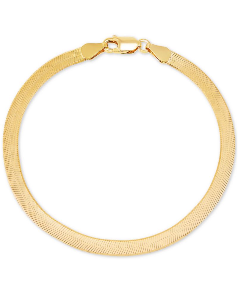 Giani Bernini Herringbone Link Chain Bracelet in 18k Gold-Plated Sterling Silver