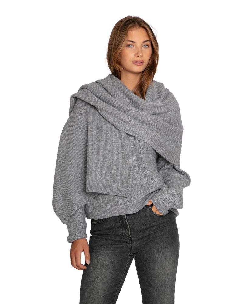 Women's Wrap Me Up Scarf Sweater