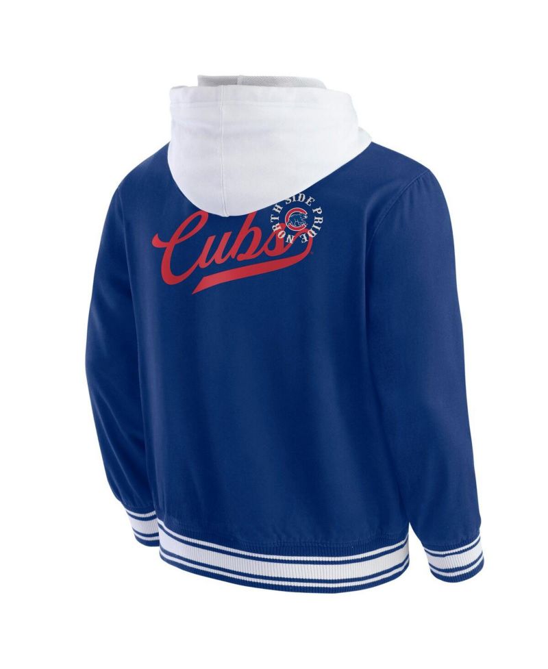 Darius Rucker Collection by Men's Royal Chicago Cubs Full-Snap Hooded Jacket