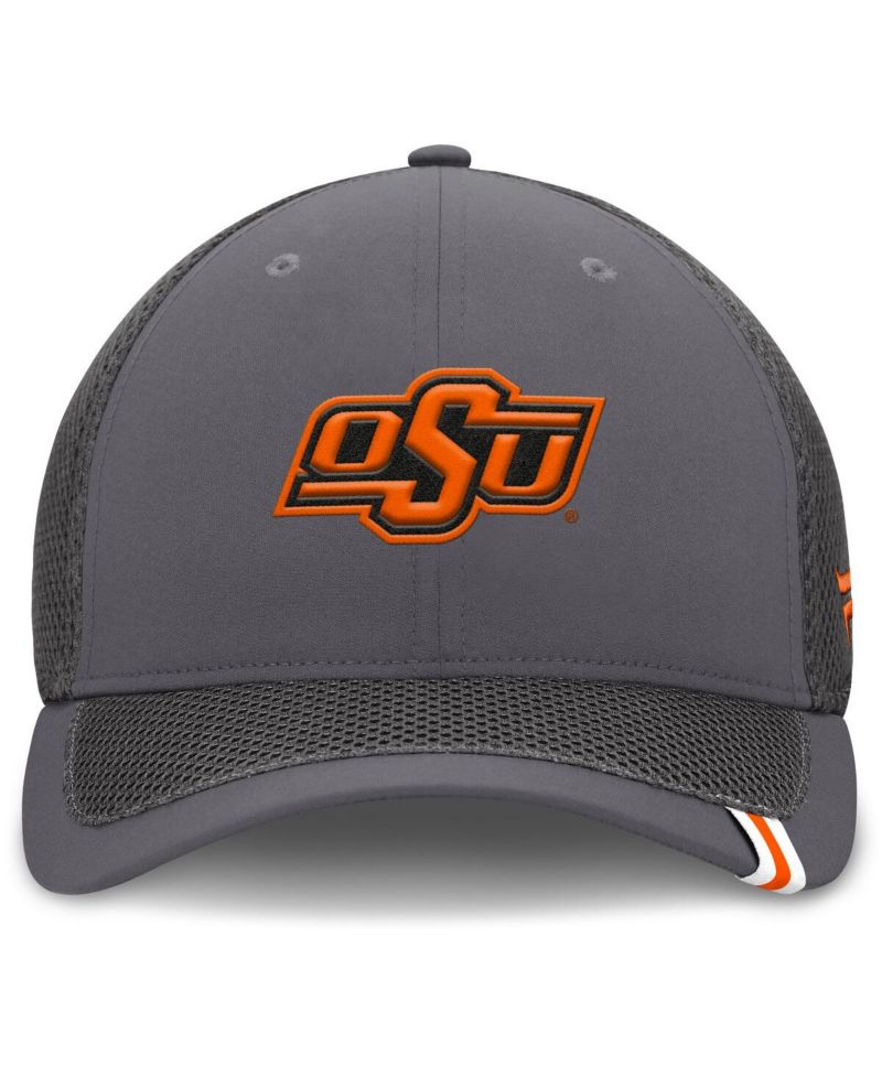 Men's Gray Oklahoma State Cowboys Clincher Flex Hat