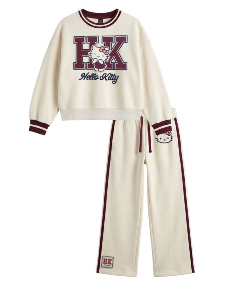 Girls' 2T-6X Long-Sleeve Sweatshirt and Pants, 2-Piece Set