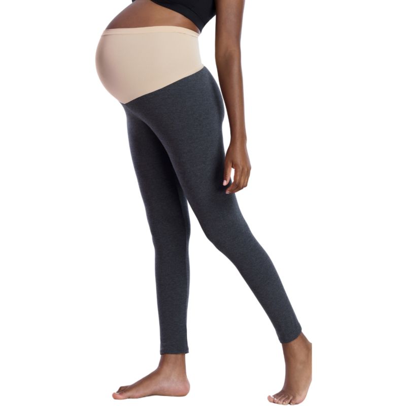 Plus Size Essential Stretch Secret Fit Over the Belly Tights - Motherhood