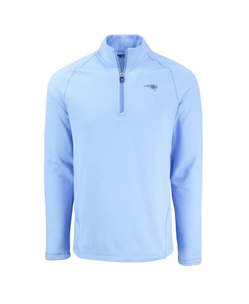 Men's Powder Blue Detroit Lions Peshastin Eco Fleece Raglan Quarter-Zip