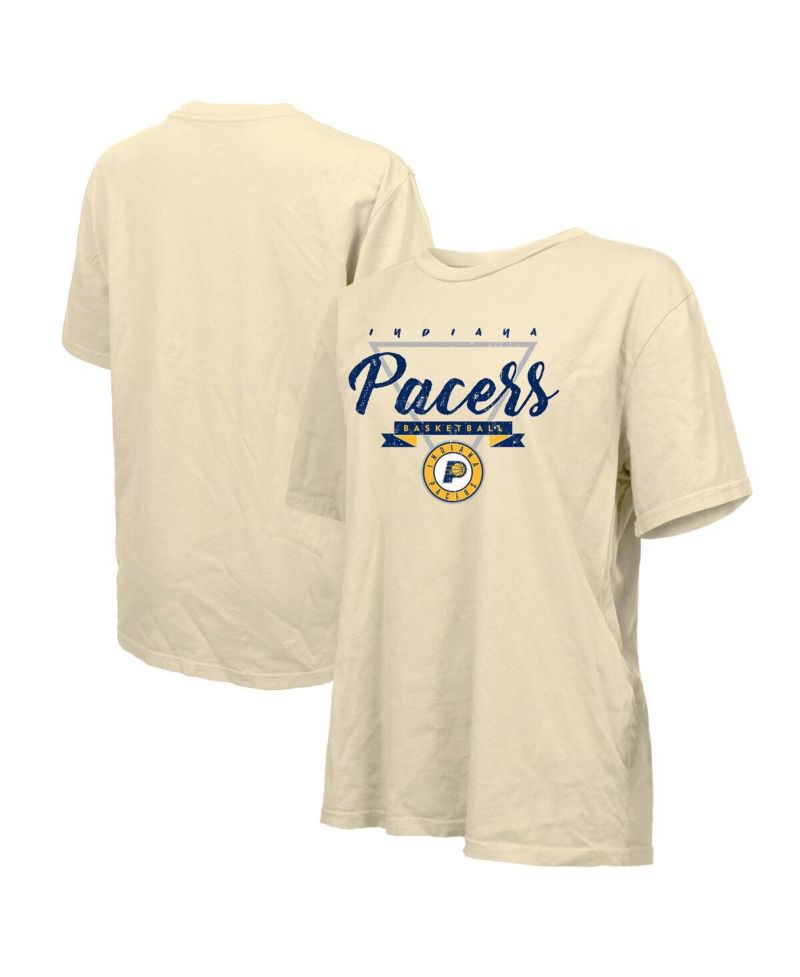 Women's Cream Indiana Pacers Oversized T-Shirt