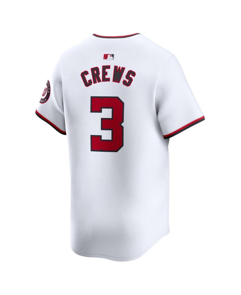 Men's Dylan Crews White Washington Nationals Home Limited Player Jersey