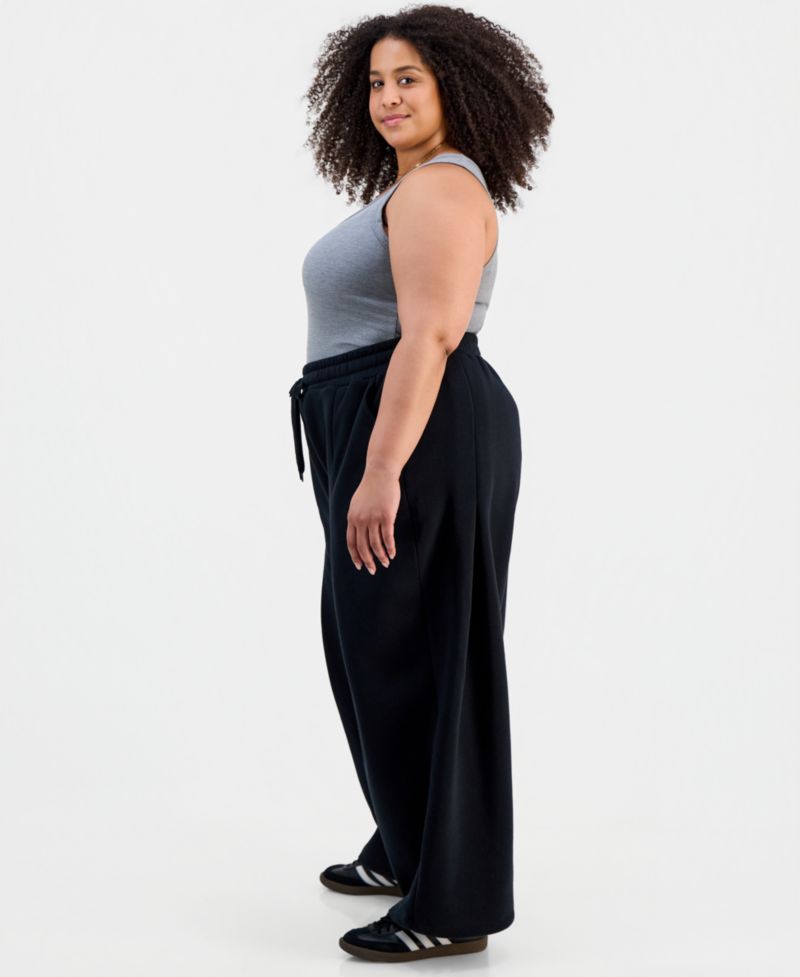 Trendy Plus Size Barrel-Leg Pants