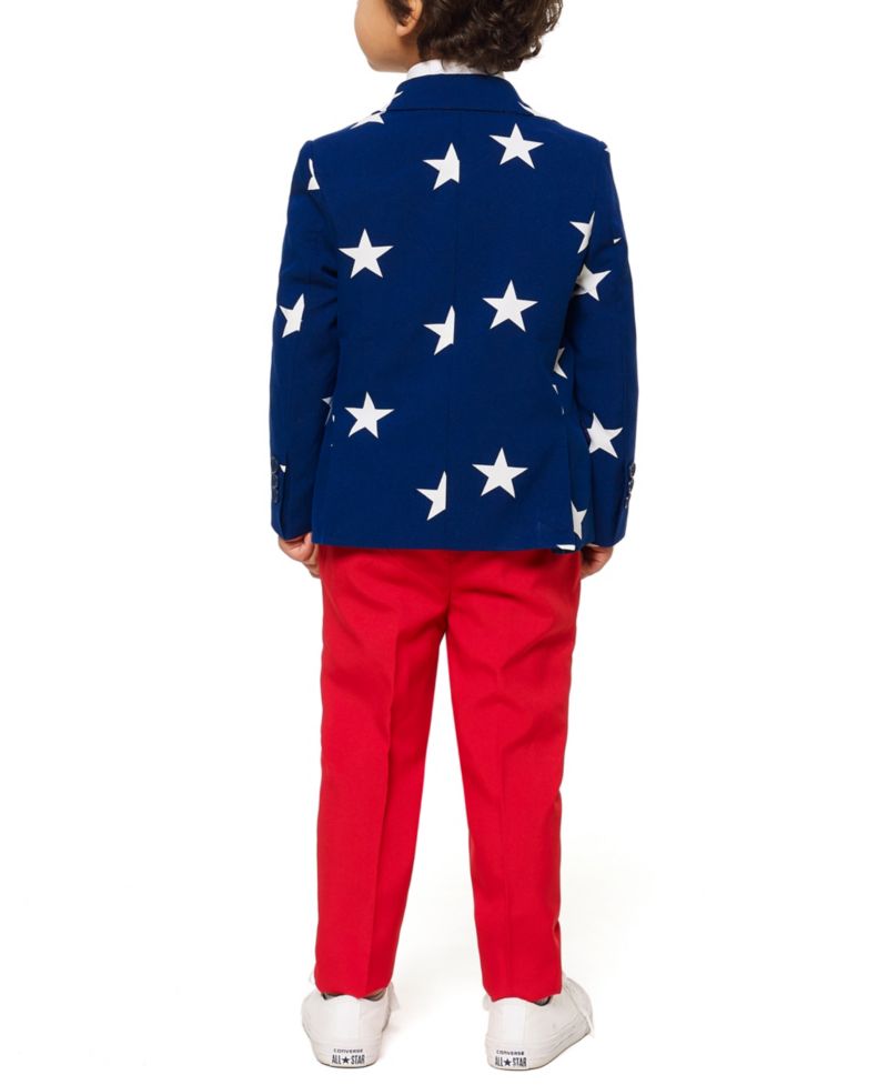 Little Boys 3-Piece Stars and Stripes Suit Set