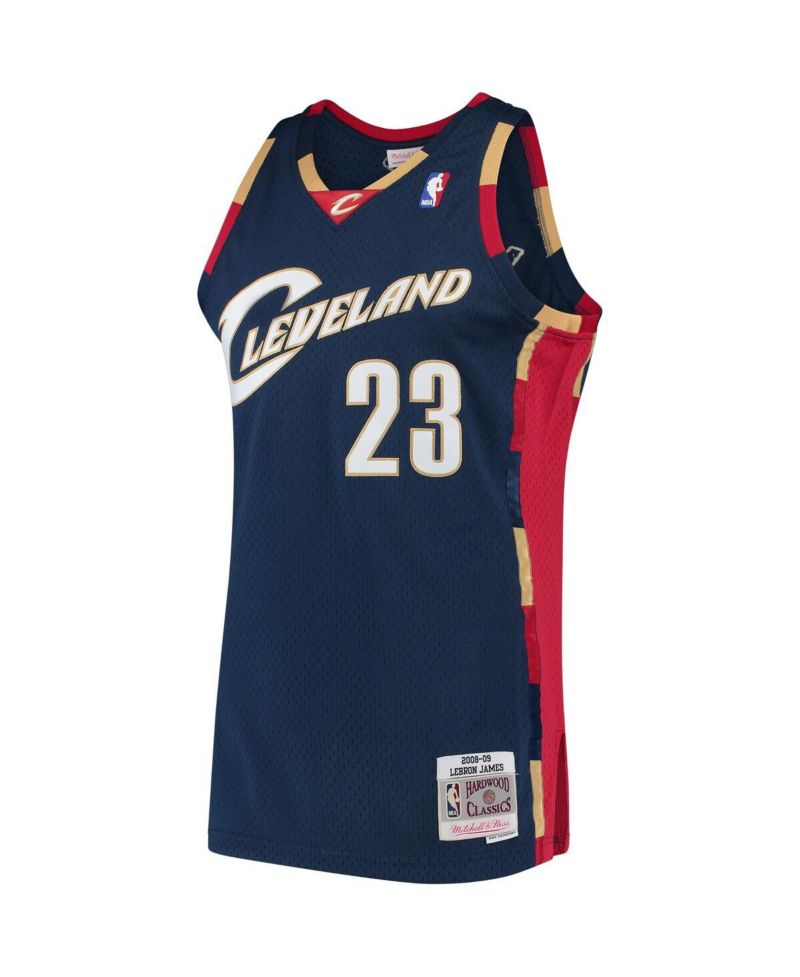 Men's LeBron James Navy Cleveland Cavaliers Hardwood Classics Swingman Jersey
