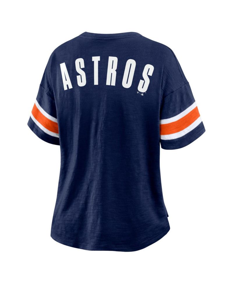 Women's Navy Houston Astros Curl Route T-Shirt