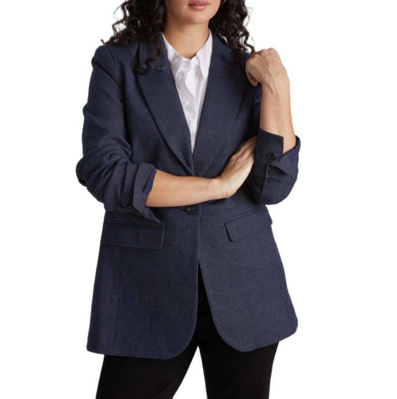 Women's Denim Look Blazer