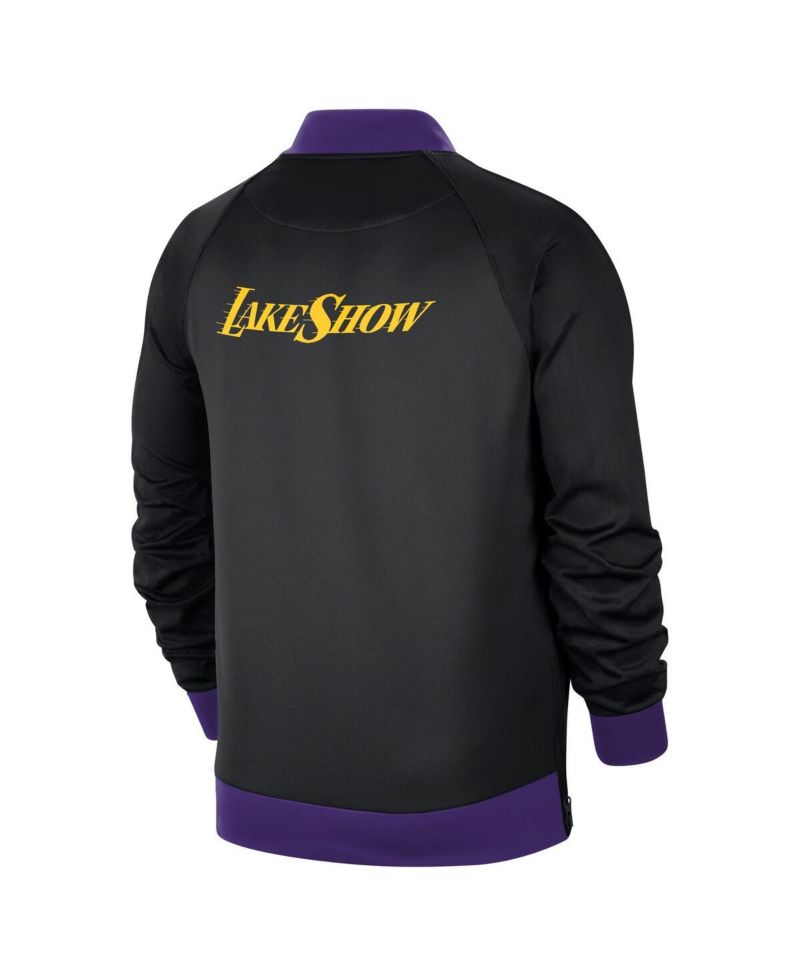 Men's Black Los Angeles Lakers 2024/25 City Edition Authentic Showtime Performance Full-Zip Jacket