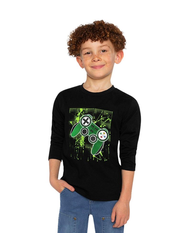 Little and Big Boy 6-12 Long Sleeve T-Shirt