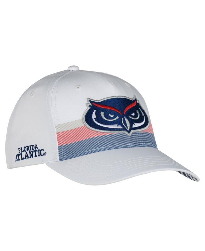 Men's and Women's White Florida Atlantic Owls The Sideline Adjustable Hat